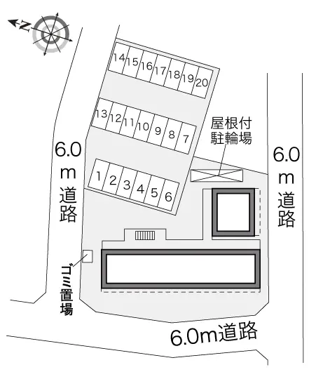 ★手数料０円★千葉市中央区蘇我　月極駐車場（LP）